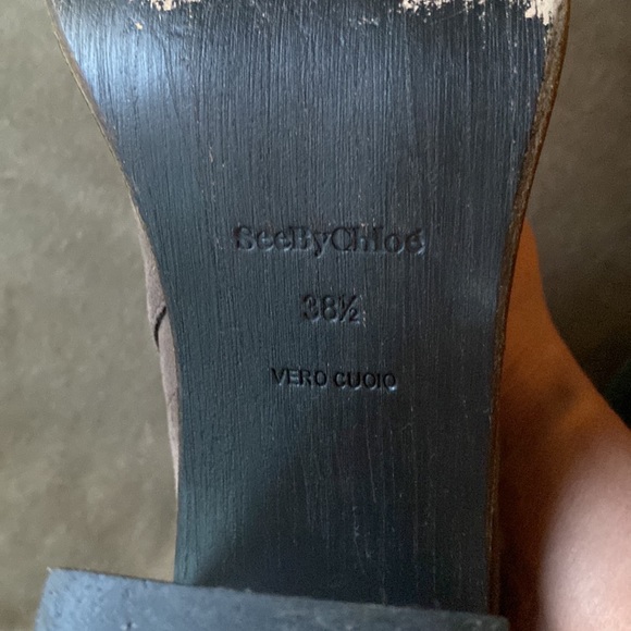 See by Chloe Fawn Suede and Nickel Grommet Ankle Booties - Picture 11 of 14